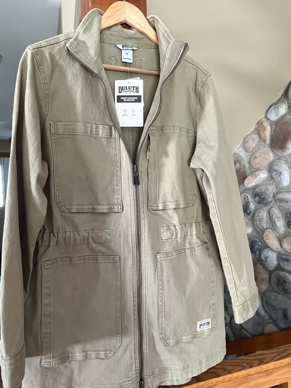 Women’s Duluth Trading Co. Vintageflex fire hose coat sz medium nwt